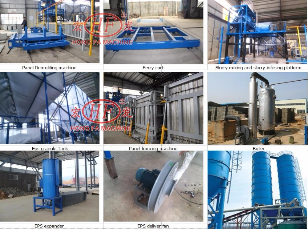 EPS Styrofoam Foam Cement Precast Wall Panel Production Line Insulated Lightweight Concrete Sandwich Wall Panel Machine for Building Machinery